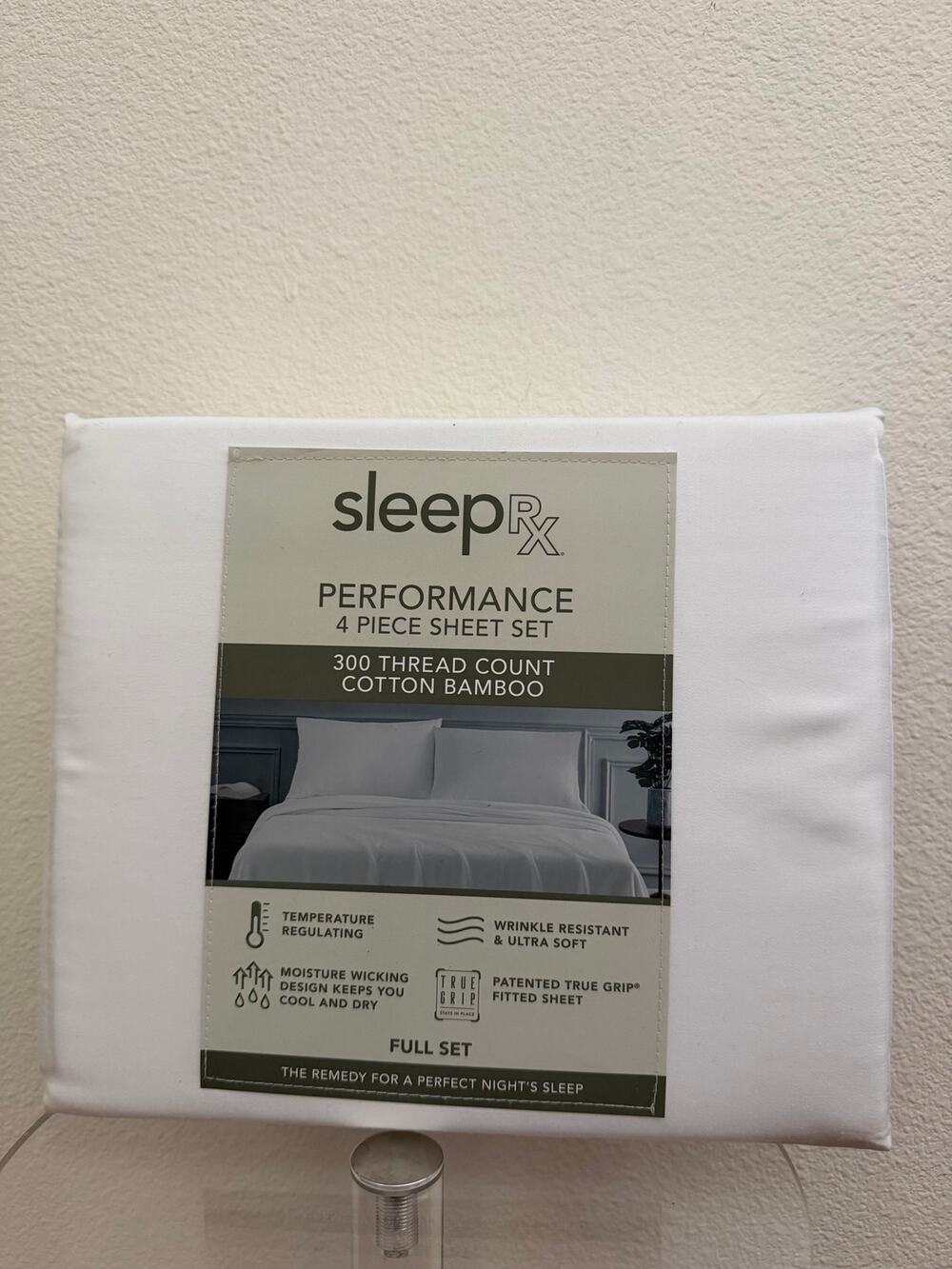 New bamboo blend white sheet set full